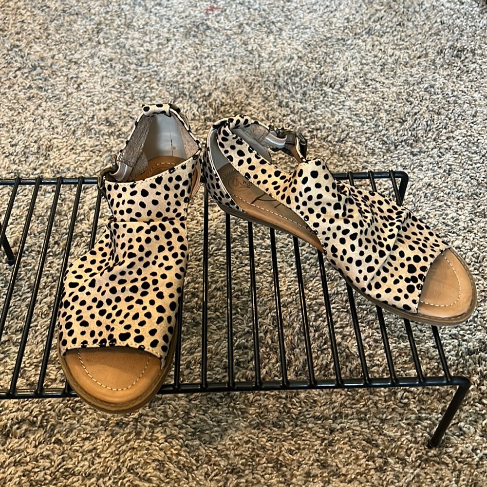 Blowfish spotted sandals. Never worn.